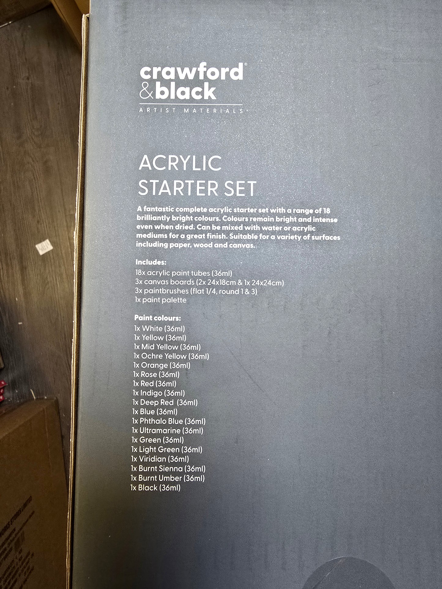 Crawford & Black Acrylic Starter Set 25pcs