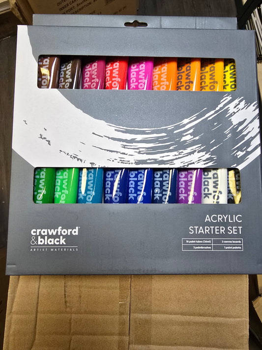 Crawford & Black Acrylic Starter Set 25pcs